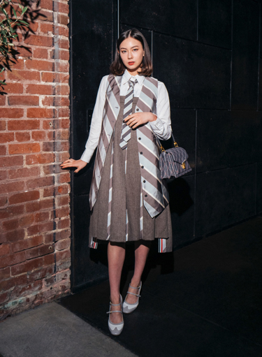 celebrating thom browne's san francisco flagship location with quince restaurant and maggie rogers.