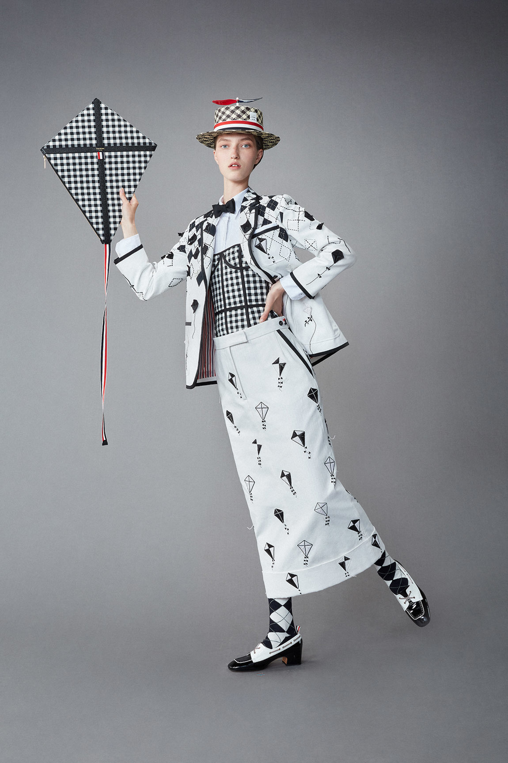 THOM BROWNE WOMENS SPRING 1 2022 - LOOK 55