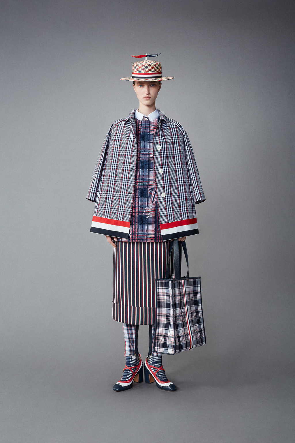 THOM BROWNE WOMENS SPRING 1 2022 - LOOK 45