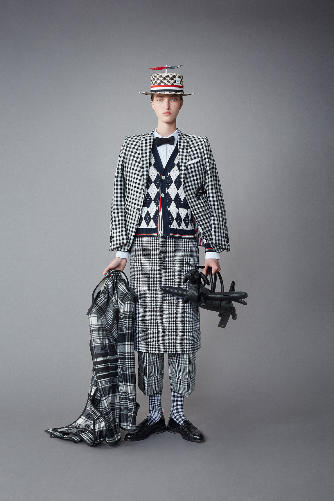 THOM BROWNE WOMENS SPRING 1 2022 - LOOK 49