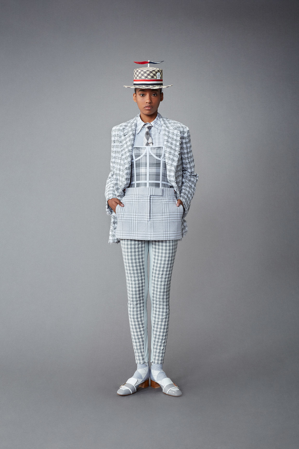 THOM BROWNE WOMENS SPRING 1 2022 - LOOK 10